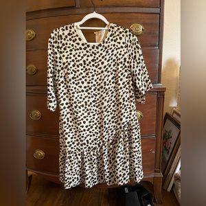 Leopard print cocktail dress. Size medium.